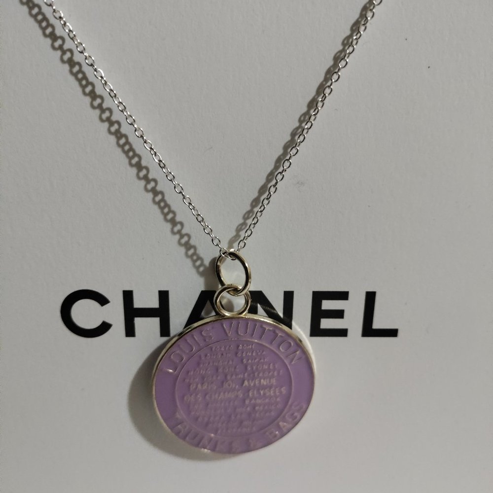Louis Vuitton Lavender Round Pendant